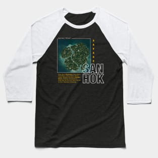 Sanhok Map Baseball T-Shirt